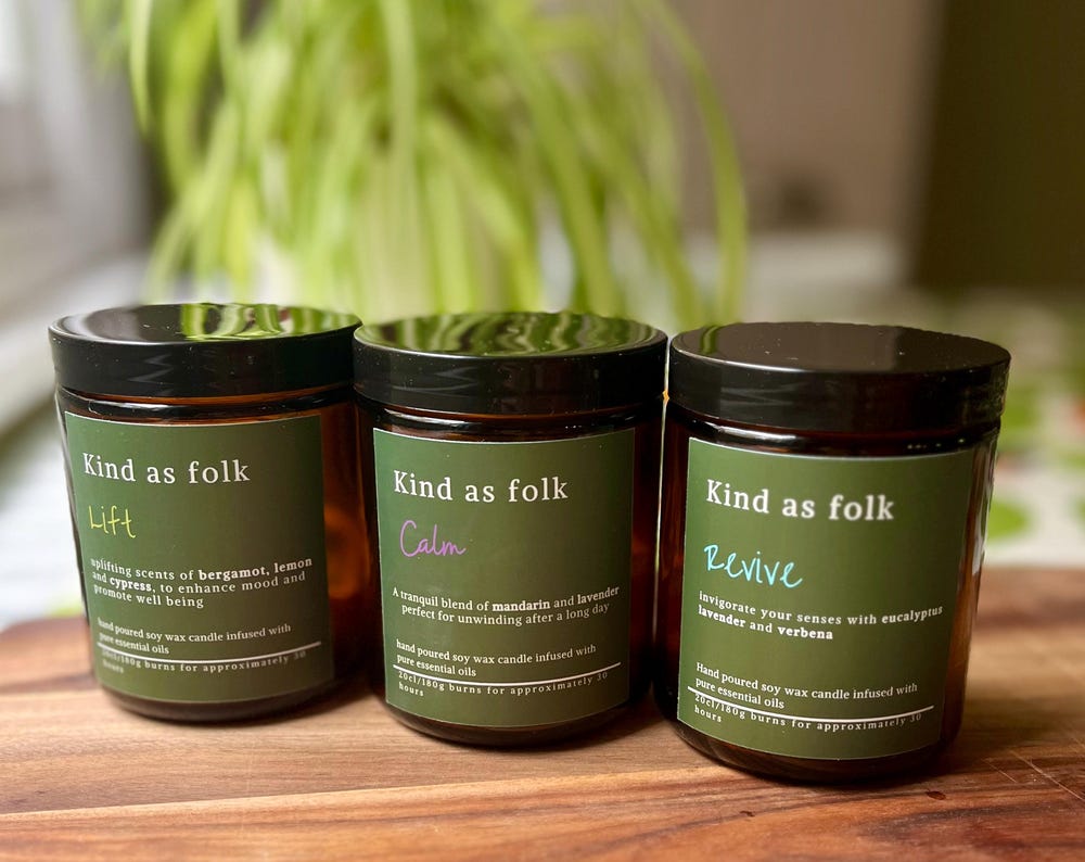 Amber jar candle trio gift set