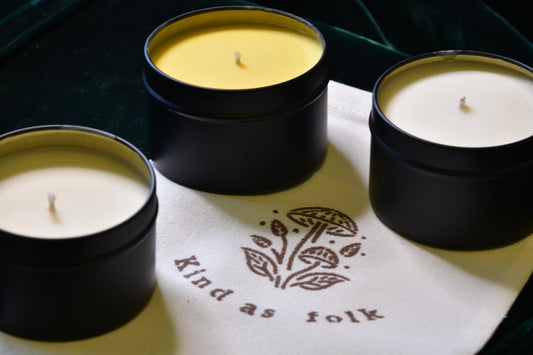 Candle tin trio